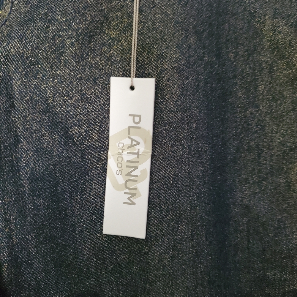 Chicos Platinum Shimmer Jeggings - Picture 5 of 8